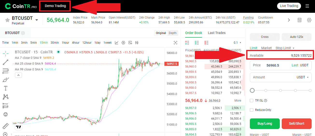 How to Open a Demo Account on CoinTR